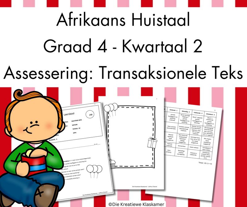 (2025) Afrikaans Huistaal Graad 4 Kwartaal 2 Assessering - Transaksionele Teks
