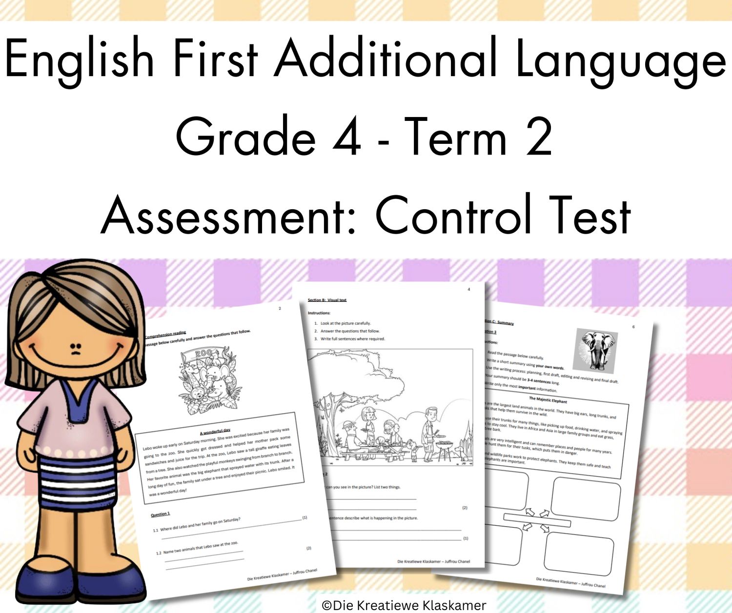 (2025) English First Additional Language Grade 4 Term 2 - Control Test