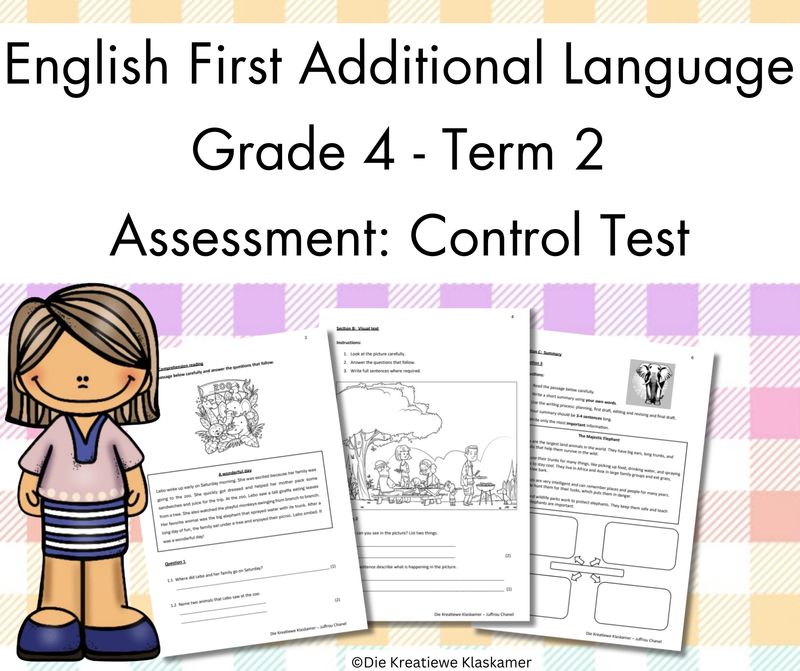 (2025) English First Additional Language Grade 4 Term 2 - Control Test