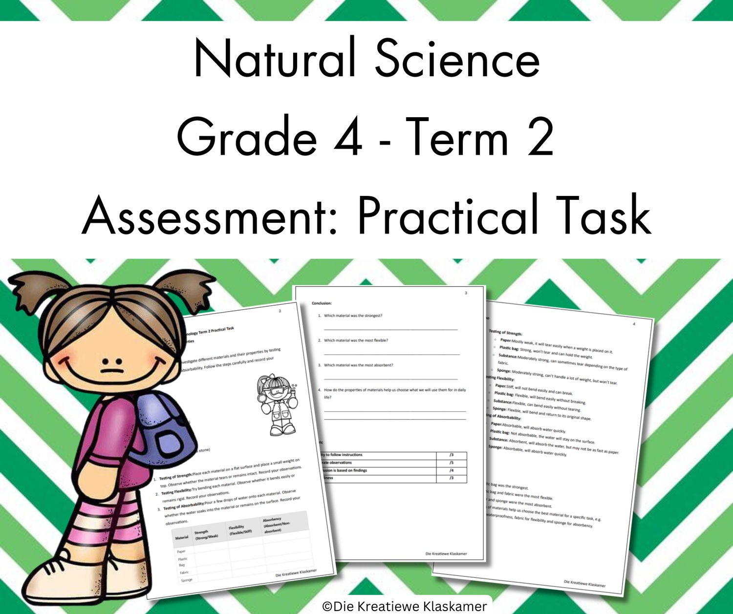 (2025) Natural Science Grade 4 Term 2 - Practical Task