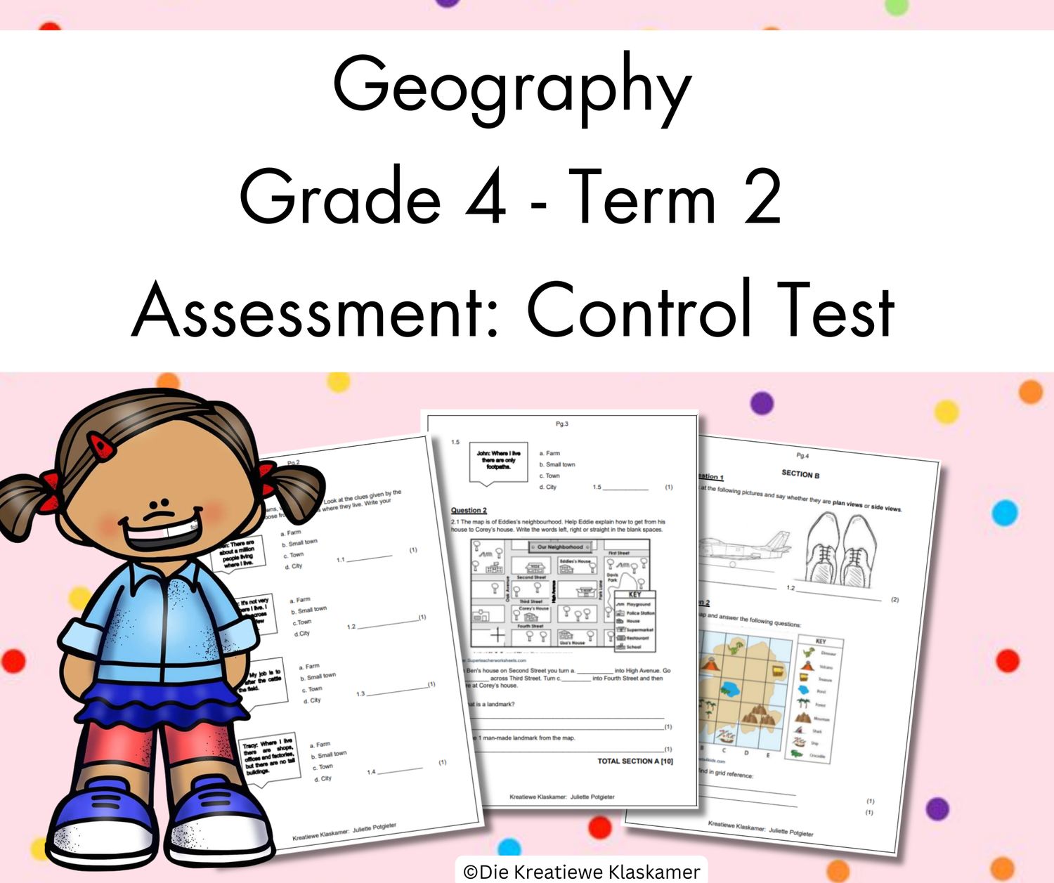 (2025) Geography Grade 4 Term 2 - Control Test