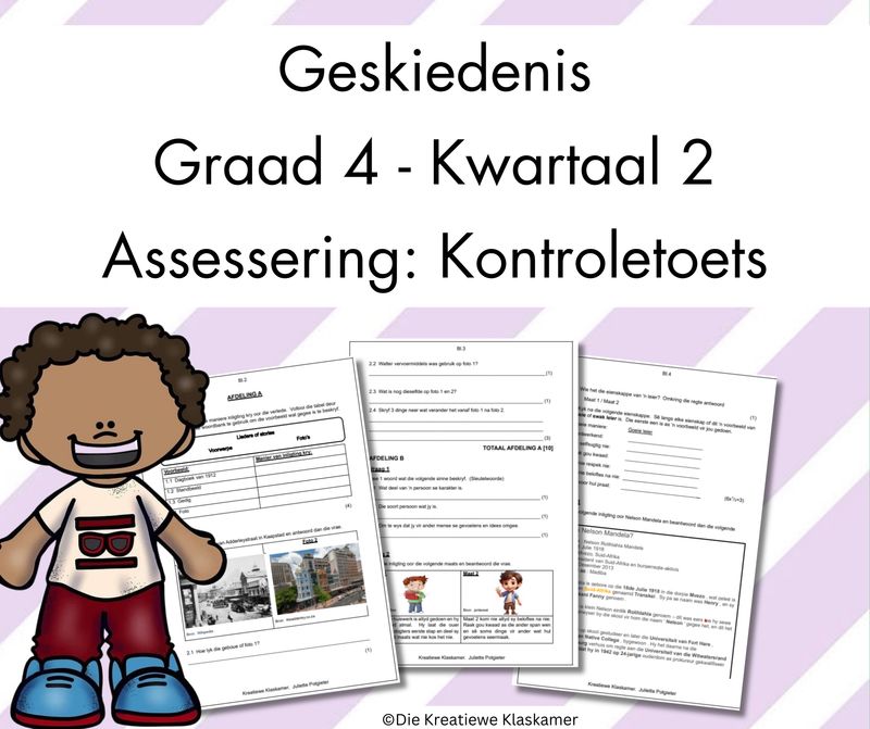 (2025) Geskiedenis Graad 4 Kwartaal 2 - Kontroletoets