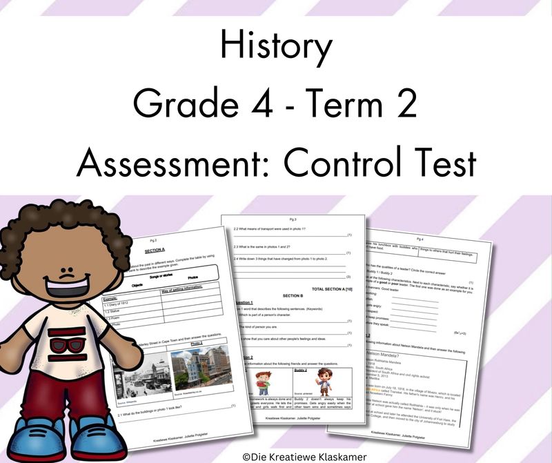 (2025) History Grade 4 Term 2 - Control Test