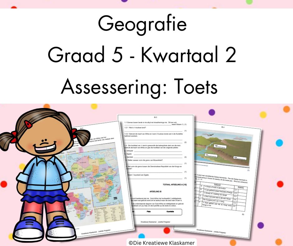 (2025) Geografie Graad 5 Kwartaal 2 - Toets