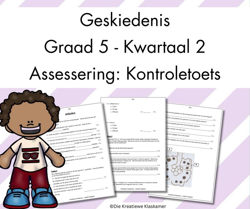 (2025) Geskiedenis Graad 5 Kwartaal 2 - Kontroletoets