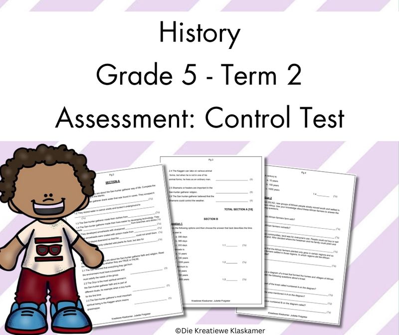 (2025) History Grade 5 Term 2 - Control Test