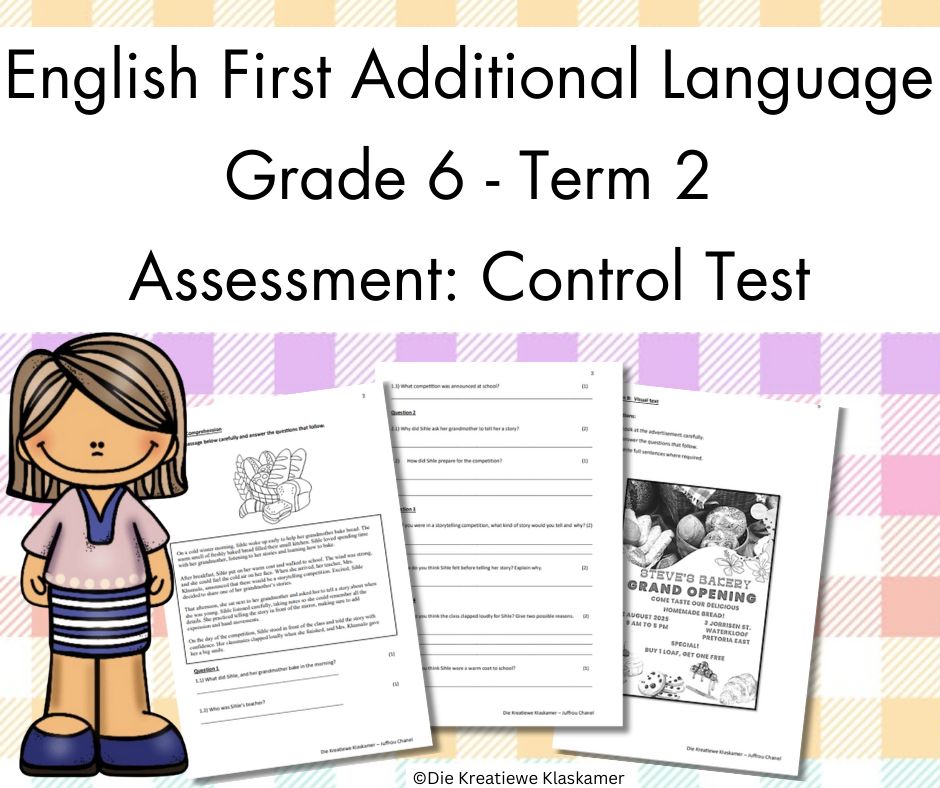 (2025) English First Additional Language Grade 6 Term 2 - Control Test