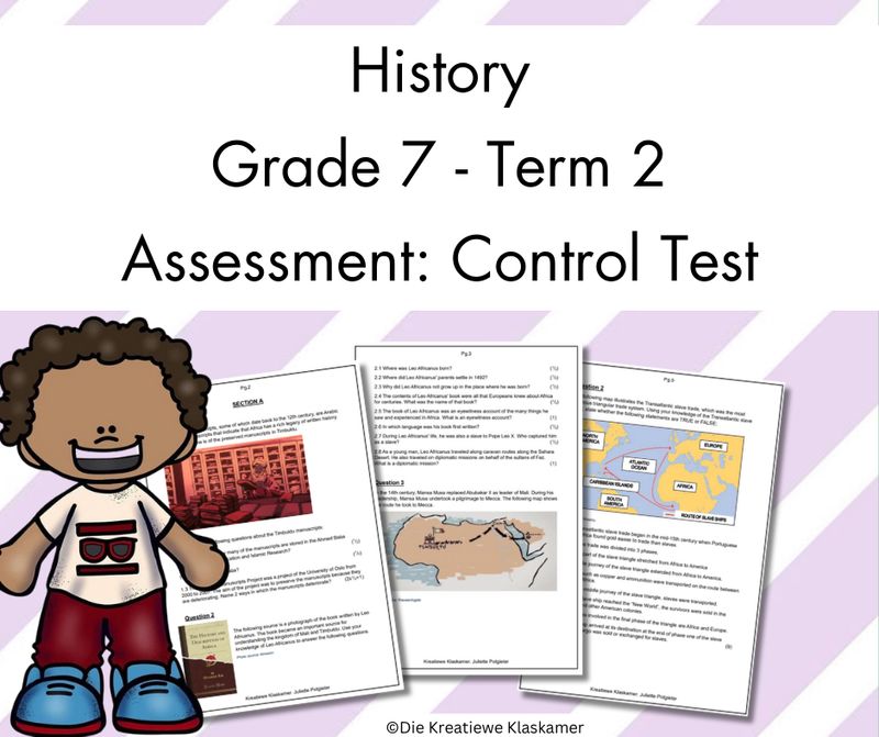 (2025) History Grade 7 Term 2 - Control Test