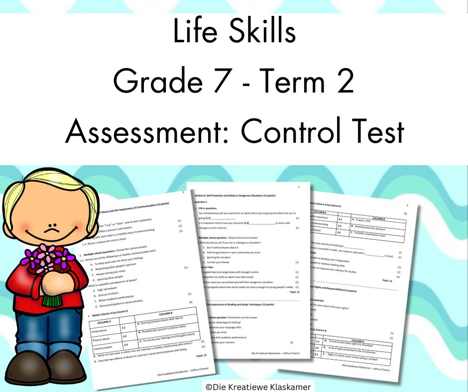 (2025) Life Skills Grade 7 Term 2 - Control Test