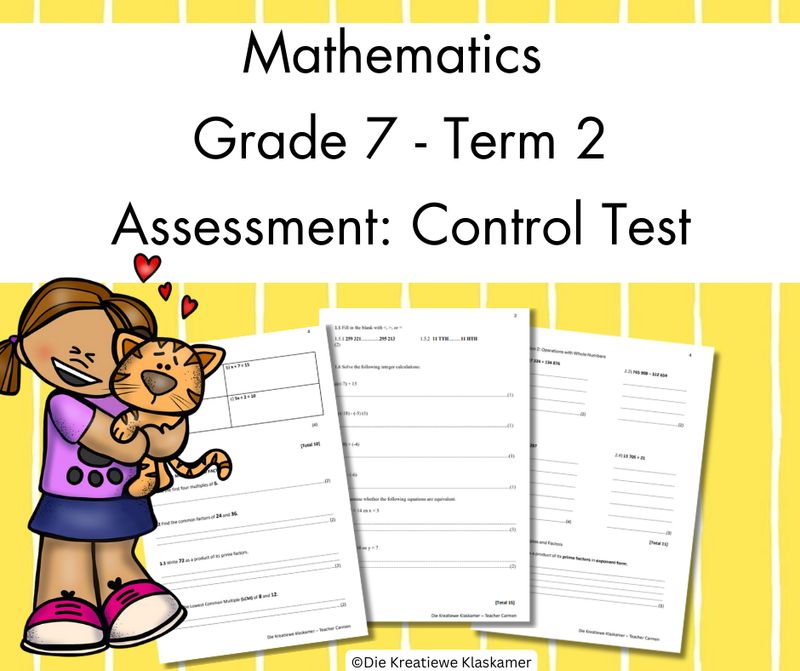 (2025) Mathematics Grade 7 Term 2 - Control Test