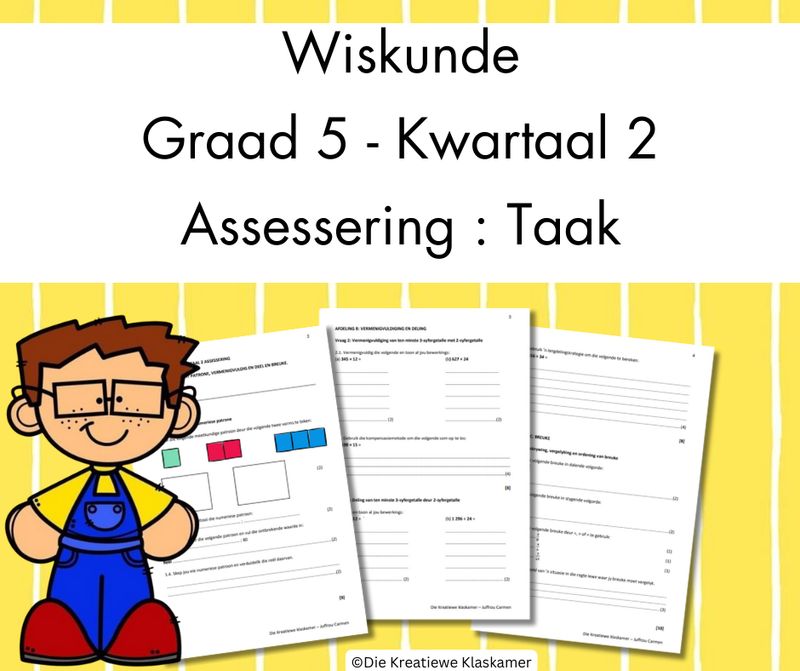 (2025) Wiskunde Graad 5 Kwartaal 2 - Taak