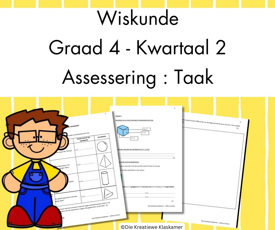 (2025) Wiskunde Graad 4 Kwartaal 2 - Taak