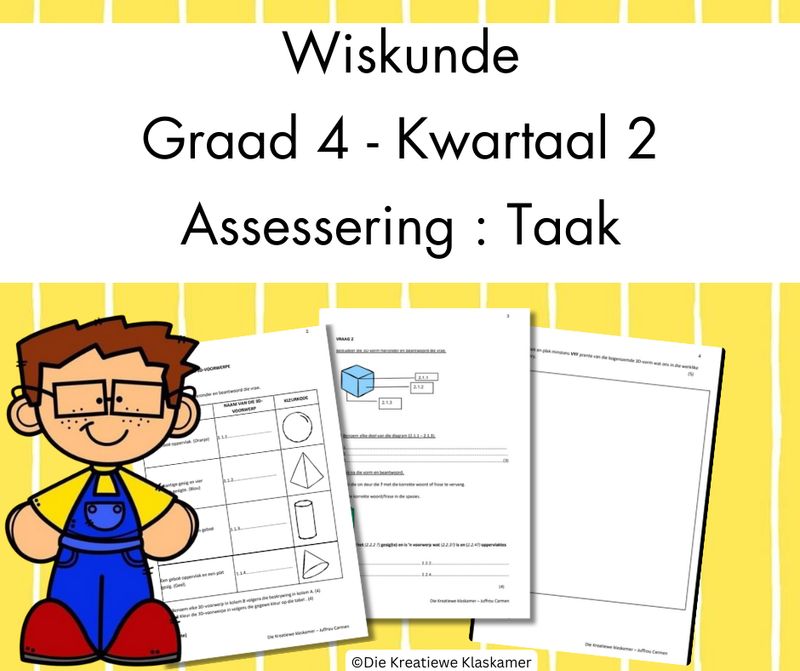 (2025) Wiskunde Graad 4 Kwartaal 2 - Taak