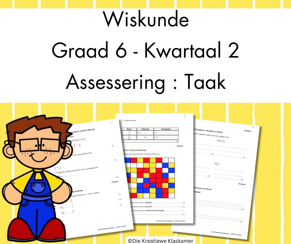 (2025) Wiskunde Graad 6 Kwartaal 2 - Taak
