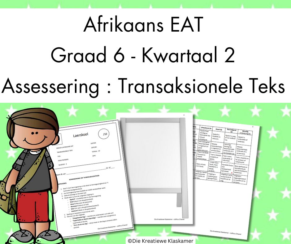 (2025) Afrikaans Eerste Addisionele Taal Graad 6 Kwartaal 2 - Transaksionele Teks