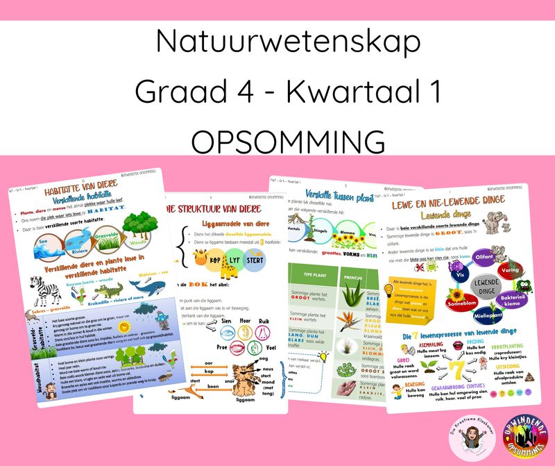 Natuurwetenskap Graad 4 Kwartaal 1 - Opsomming