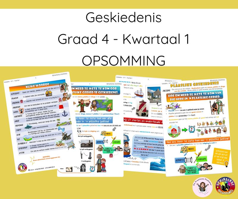 Geskiedenis Graad 4 Kwartaal 1 - Opsomming