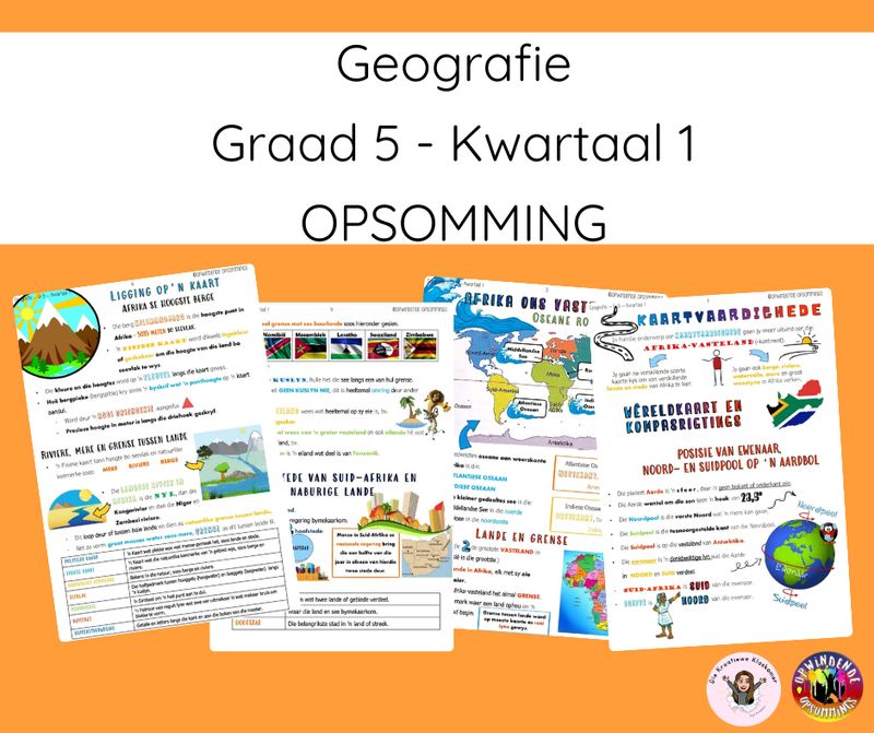 Geografie Graad 5 Kwartaal 1 - Opsomming