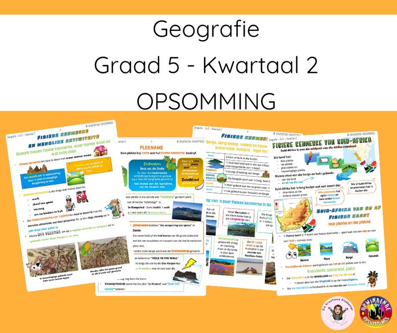 Geografie Graad 5 Kwartaal 2 - Opsomming