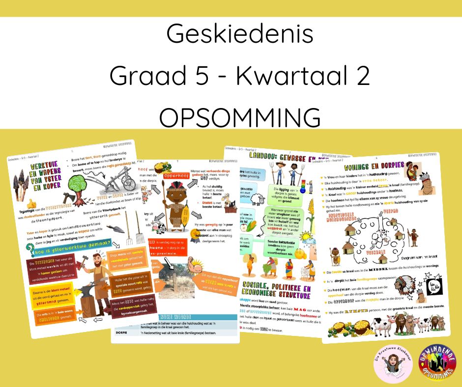Geskiedenis Graad 5 Kwartaal 2 - Opsomming