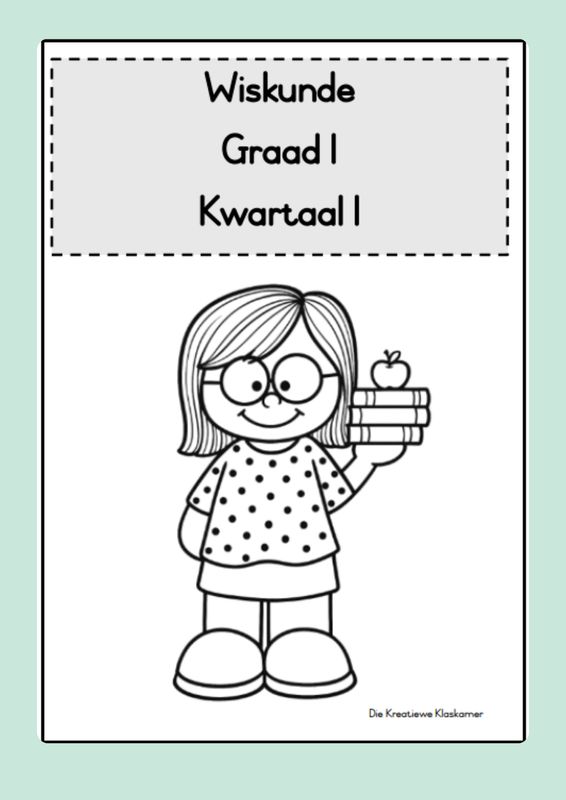 Wiskunde Graad 1 Kwartaal 1 - Beplanning &amp; Werkboek (2026)