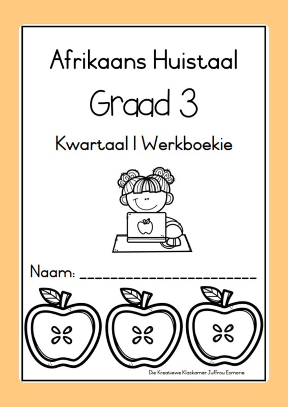 Afrikaans Huistaal Graad 3 Kwartaal 1 - Beplanning &amp; Werkboekie (2026)