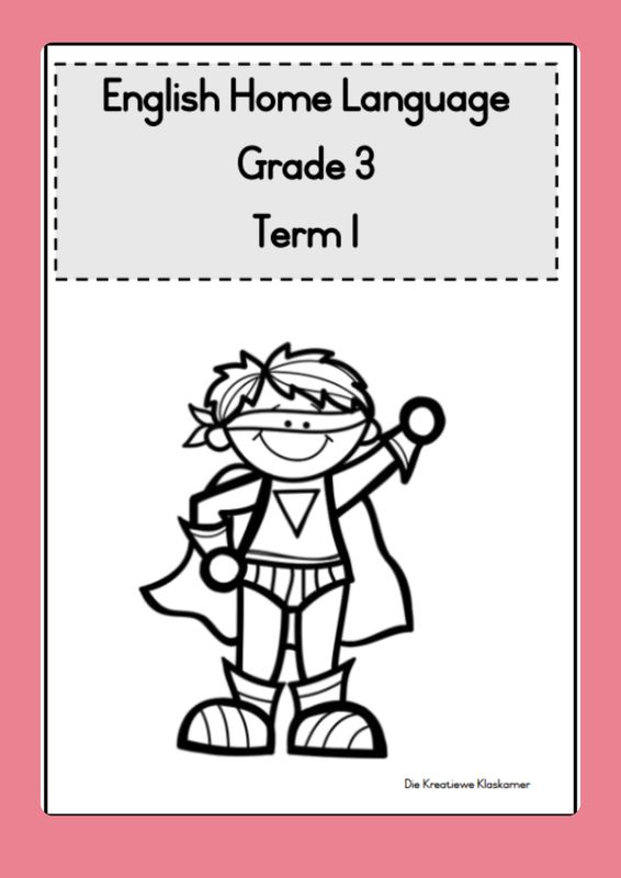 English Home Language Grade 3 Term 1 - Planning &amp; Workbook (2026)