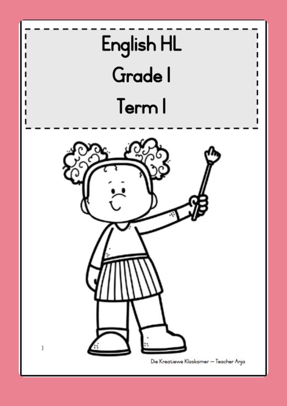 English Home Language Grade 1 Term 1 - Planning &amp; Workbook (2026)