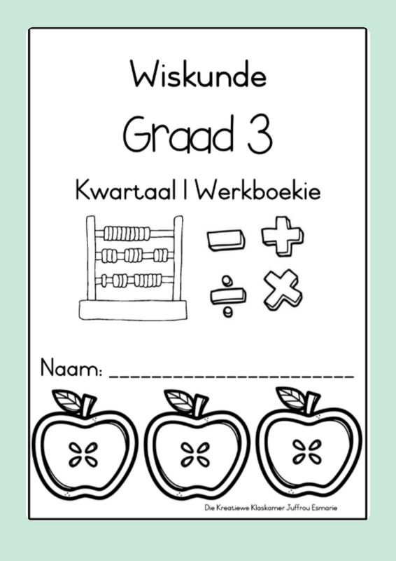 Wiskunde Graad 3 Kwartaal 1 - Beplanning &amp; Werkboek (2026)