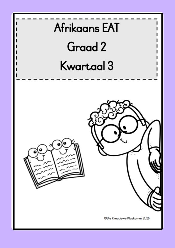 Afrikaans Eerste Addisionele Taal Graad 2 Kwartaal 3 - Beplanning &amp; Werkboek (2026)