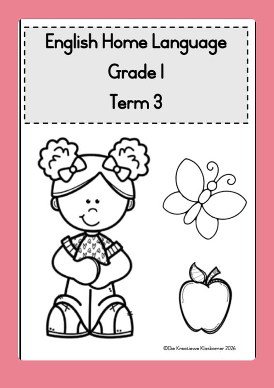 (2026) English Home Language Grade 1 Term 3 - Planning &amp; Workbook