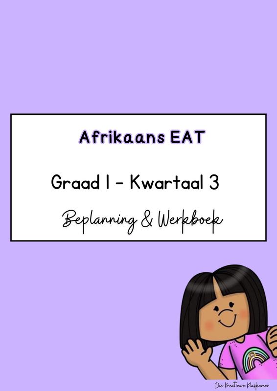 (2026) Afrikaans Eerste Addisionele Taal Graad 1 Kwartaal 3 - Beplanning &amp; Werkboek