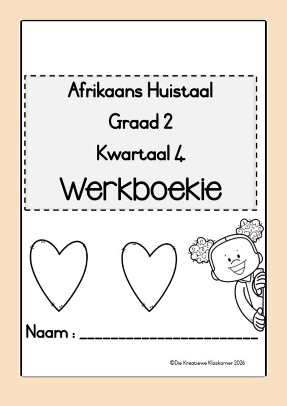 [2026] Afrikaans Huistaal Graad 2 Kwartaal 4 - Beplanning &amp; Werkboek