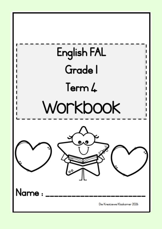 [2026] English First Additional Language Grade 1 Term 4 - Planning &amp; Workbook