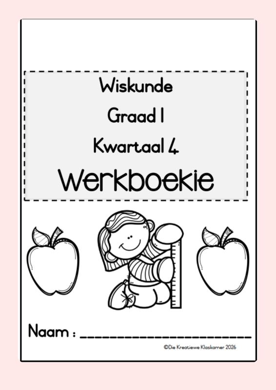 [2026] Wiskunde Graad 1 Kwartaal 4 - Beplanning &amp; Werkboek