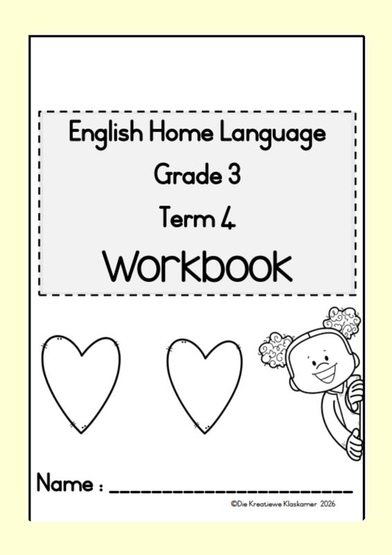 [2026] English Home Language Grade 3 Term 4 - Planning &amp; Workbook