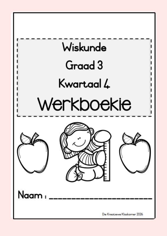 [2026] Wiskunde Graad 3 Kwartaal 4 - Beplanning &amp; Werkboek