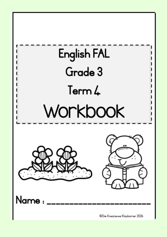 [2026] English First Additional Language Grade 3 Term 4 - Planning &amp; Workbook