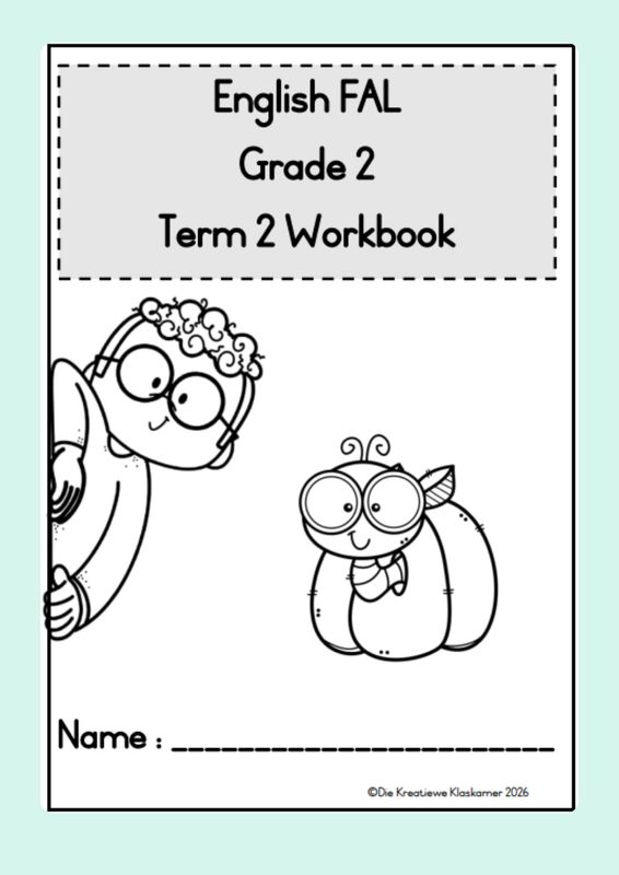 English FAL Grade 2 Term 2 - Planning &amp; Workbook (2026)