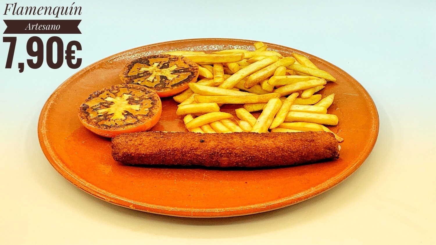 Flamenquín artesano de cerdo y queso azúl Flamenquín artesano de cerdo y queso azúl