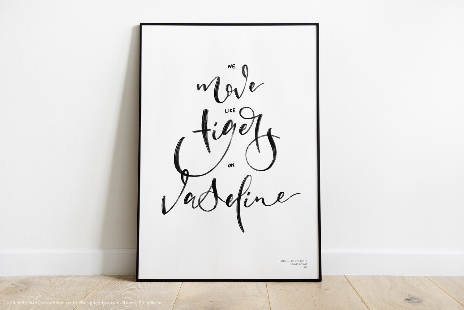 David Bowie | Ziggy Stardust | Calligraphy Print