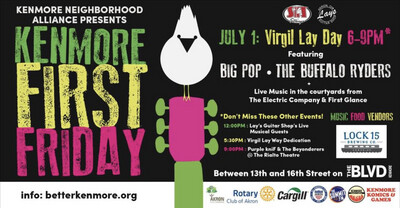 Kenmore First Friday July 1st 6-9pm