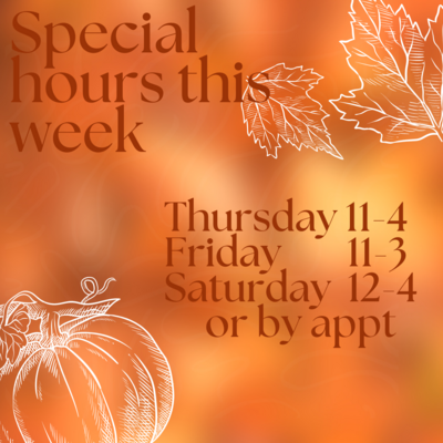 Special Hours Week Of 9/26/22