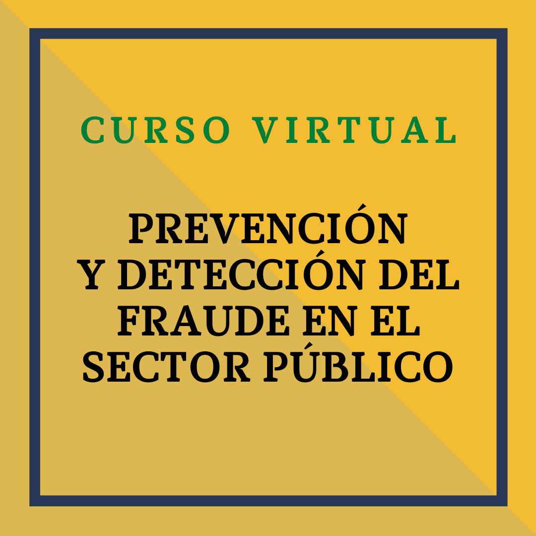 Curso Virtual: Prevención y Detección del Fraude en el Sector Público. 30 y 31 marzo de 2023
