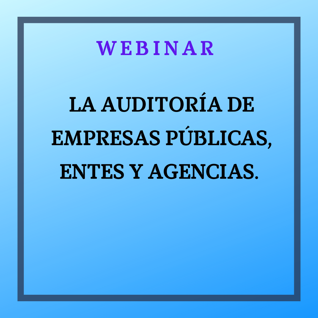 Auditoría de EP, entes y Agencias. 3 de dicimebre de 2025