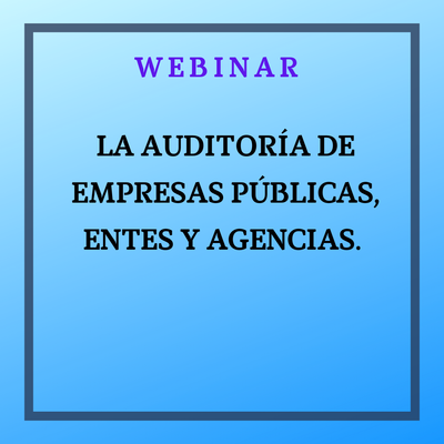 Auditoría de EP, entes y Agencias. 3 de diciembre de 2024