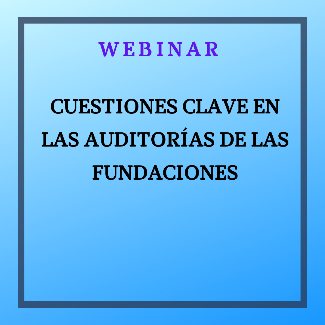 Cuestiones clave en las Auditorías de las Fundaciones. 19 de noviembre de 2024