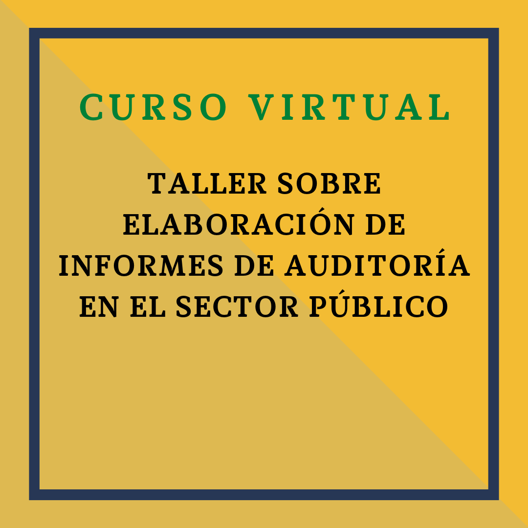 TALLER SOBRE ELABORACIÓN DE INFORMES DE AUDITORÍA EN EL SECTOR PÚBLICO. 3 de noviembre de 2025