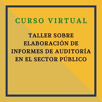 TALLER SOBRE ELABORACIÓN DE INFORMES DE AUDITORÍA EN EL SECTOR PÚBLICO. 3 de noviembre de 2025