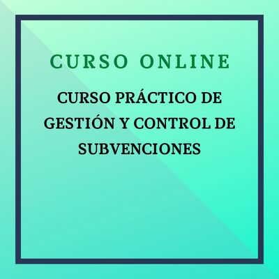 Curso práctico “Gestión y Control de Subvenciones”. Del 11 mayo - 4 julio de 2026